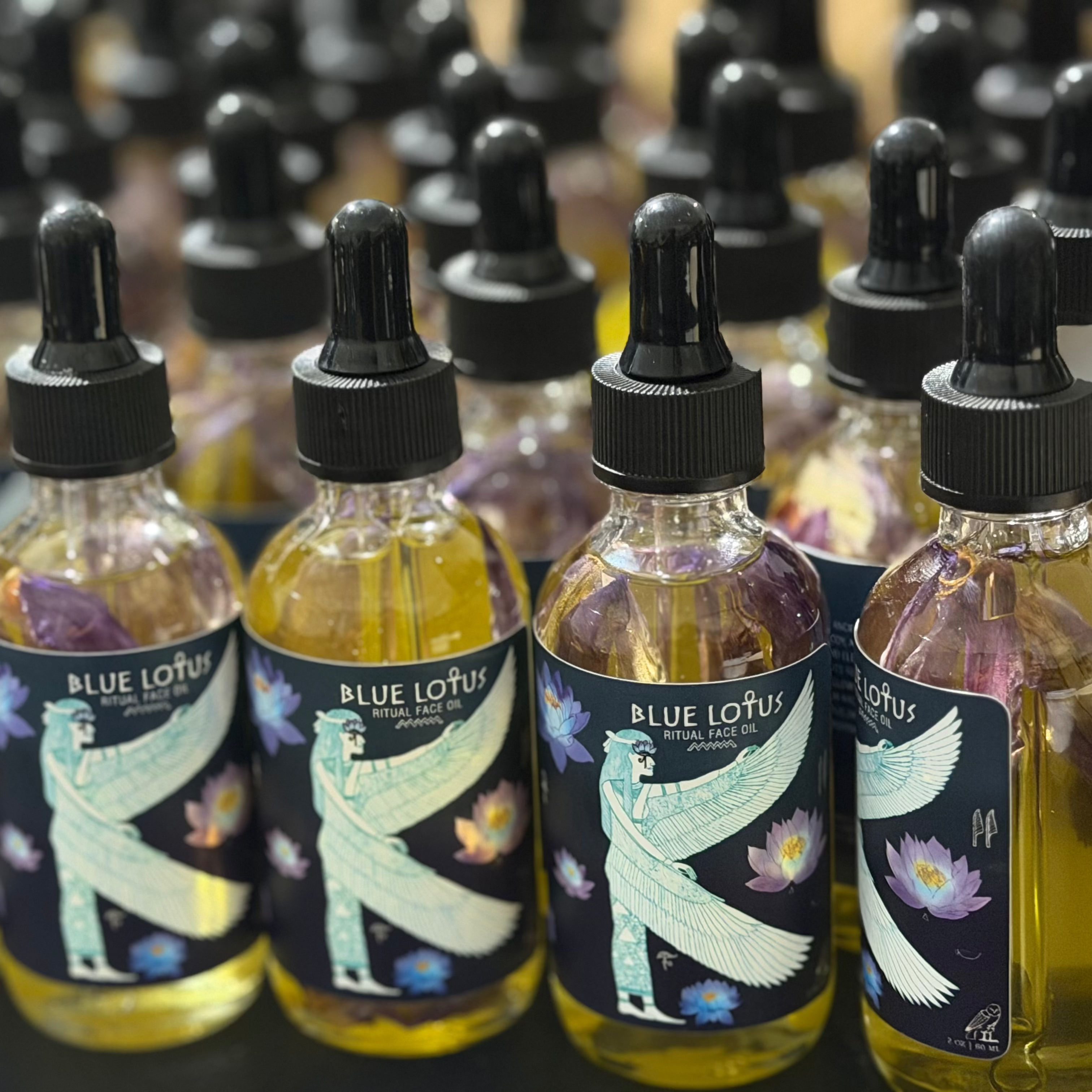 Blue Lotus Ritual Face Oil | Sacred Egyptian Elixir for Glow, Deep Calm & Spiritual Awakening 🩵🌿