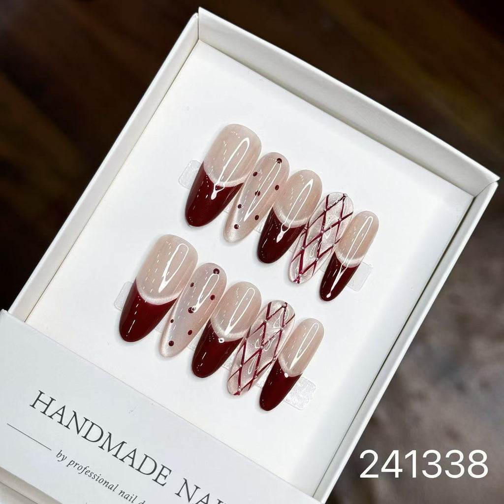 1030- Handmade press on nails fake nails removable