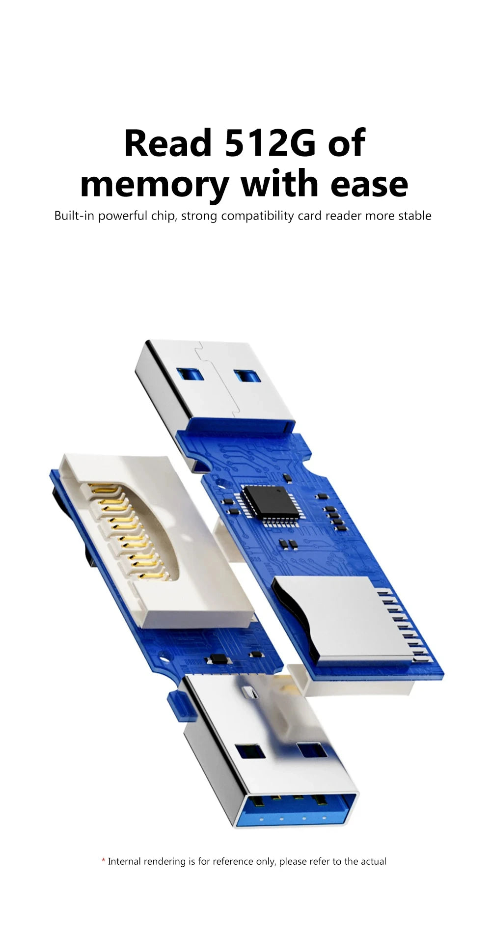 2 In 1 USB 3.0 Card Reader Micro TF SD Card Reader USB Adapter High Speed Card Reader TF Memory Card For PC Laptop Accessories