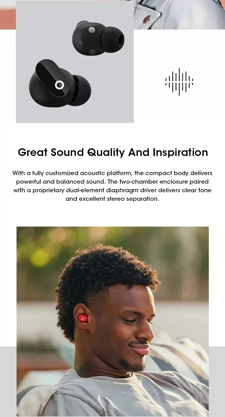 Buds 4 Pro Wireless Earbuds Bluetooth Earphones Noise Reduction Headphones HiFI Stereo Sound Built-in Mic Headset