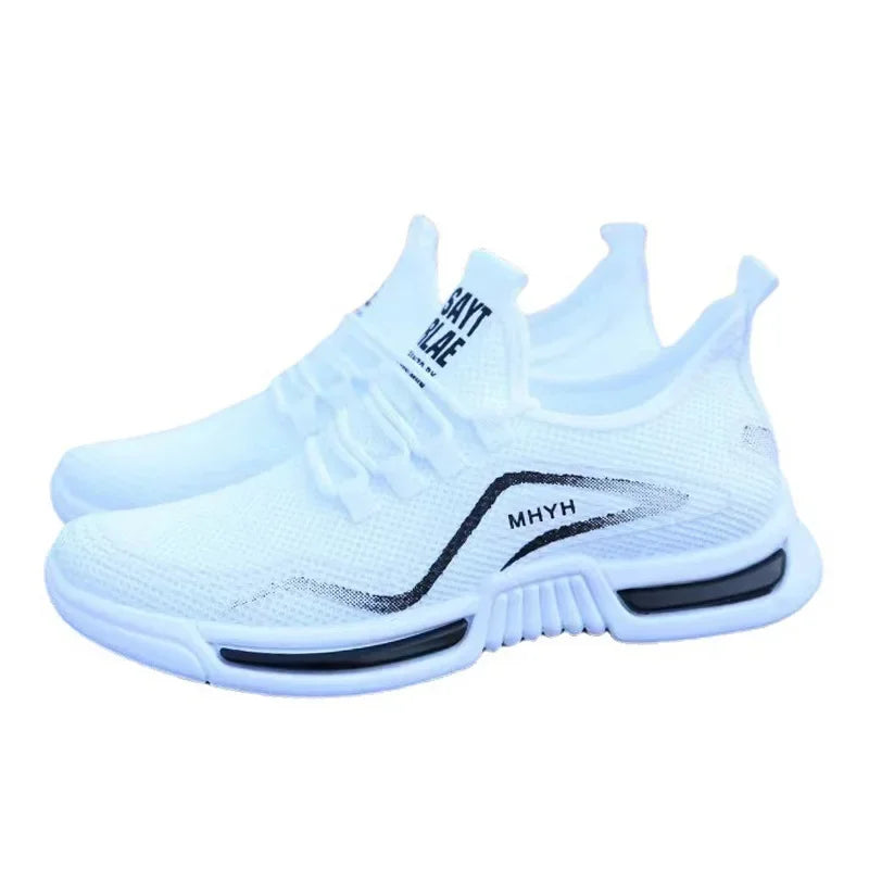 Men's Slip-On Breathable Running Sneakers – Non-Slip Gym & Walking Shoes
