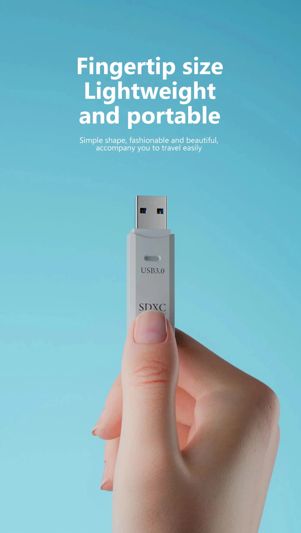 2 In 1 USB 3.0 Card Reader Micro TF SD Card Reader USB Adapter High Speed Card Reader TF Memory Card For PC Laptop Accessories