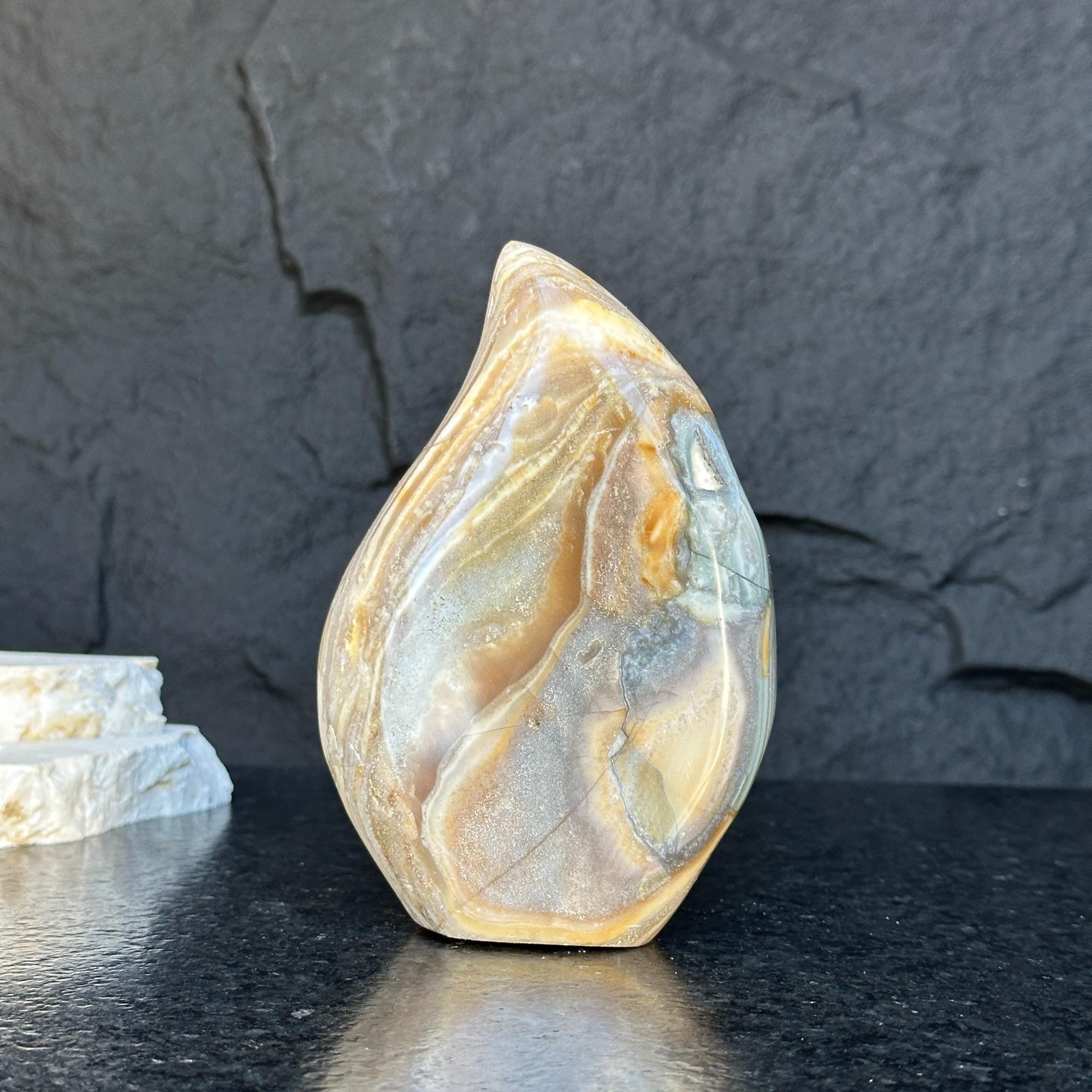 Jasper Stone from Uruguay Flame Shapped Crystals